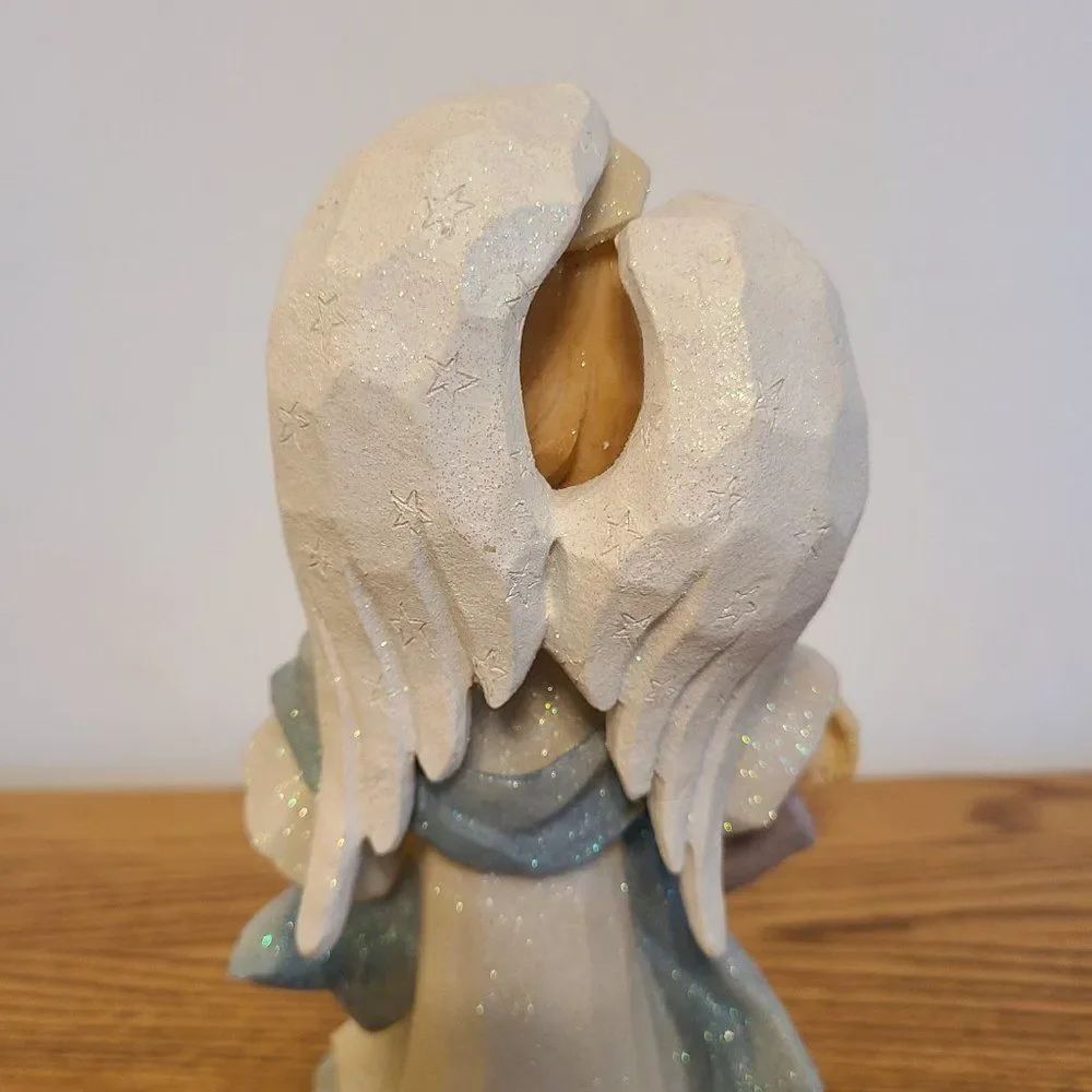 Karen Hahn Angel With Kids Figurine Foundations by Karen Hahn Enesco Group VTG